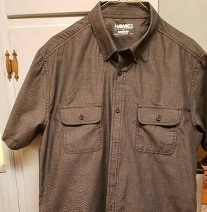 Mens short sleeve button-down shirt